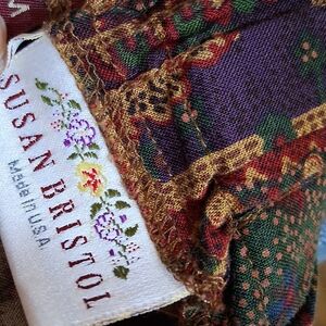 Susan Bristol Colorful Tapestry Fabric Long Skirt M 260760